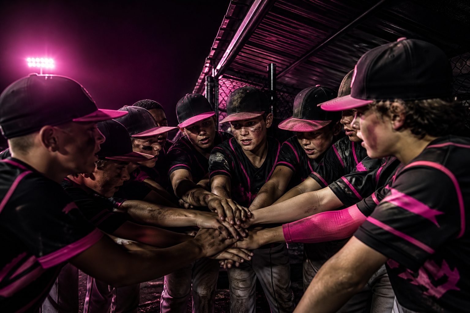 Ruckus team huddle